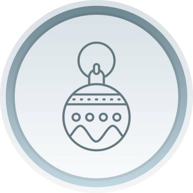 Bir noel balosu simgesinin vektör çizimi