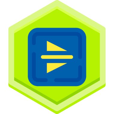 Modern bir simgenin vektör illüstrasyonu