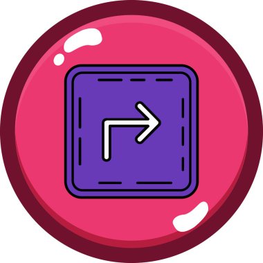 ok simgesinin vektör illüstrasyonu