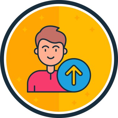 avatar. Web simgesi basit illüstrasyon