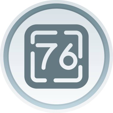 Eşsiz 777 vektör çizgisi simgesi