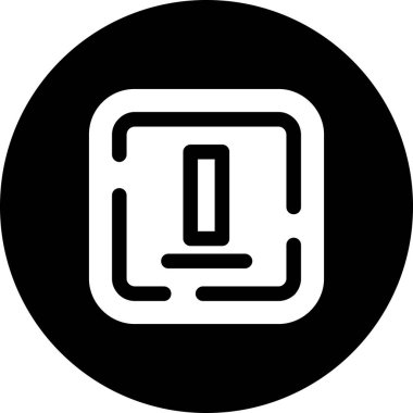 Bir b eksikliği simgesinin vektör çizimi