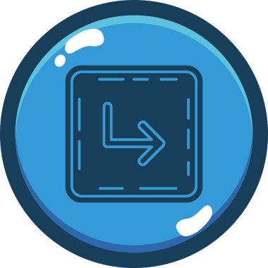 Modern bir simgenin vektör illüstrasyonu