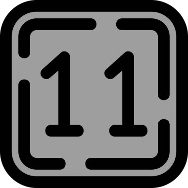 Bir numaralı simge, vektör illüstrasyonu