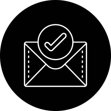 E-posta. Web simgesi basit illüstrasyon