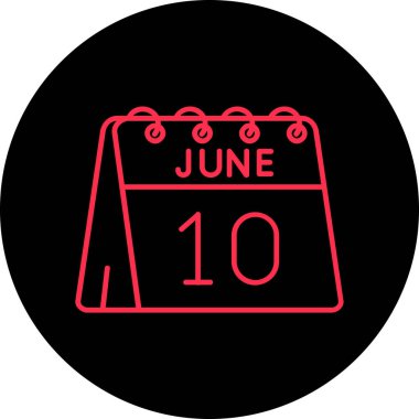 Takvim simgesi için vektör illüstrasyonu