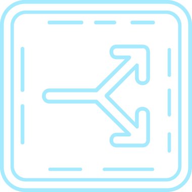 Ok. Web simgesi basit illüstrasyon