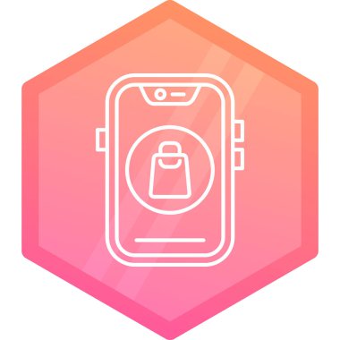 Vektör illüstrasyonu, yiyecek torbası