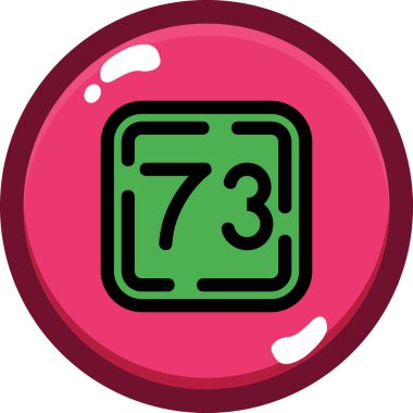 Bilardo ikonu, basit vektör illüstrasyonu