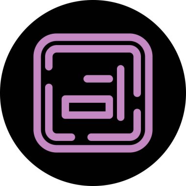 Modern simgenin vektör illüstrasyonu