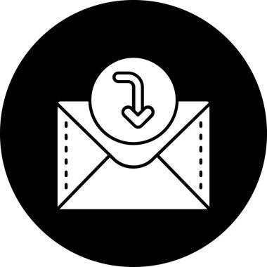 E-posta. Web simgesi basit illüstrasyon