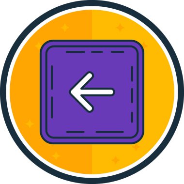 Ok. Web simgesi basit illüstrasyon