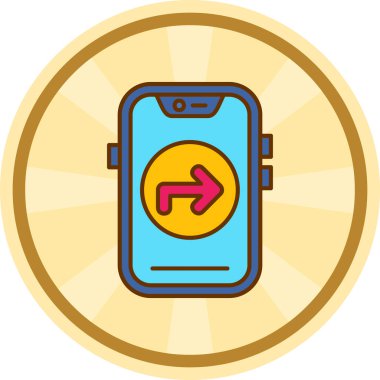 mobil uygulama simgesi vektör illüstrasyonu