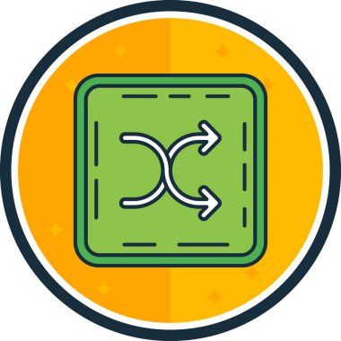 ok simgesi vektör illüstrasyonu