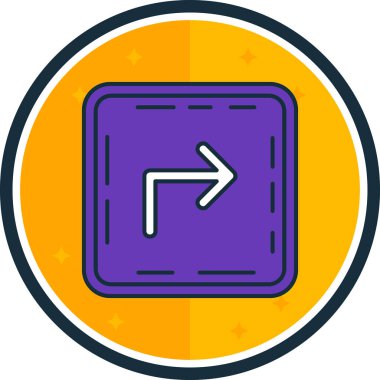 ok simgesi vektör illüstrasyonu