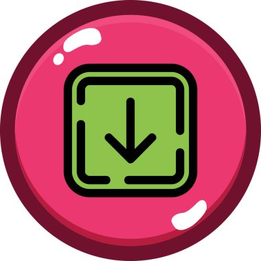 Modern bir simgenin vektör illüstrasyonu