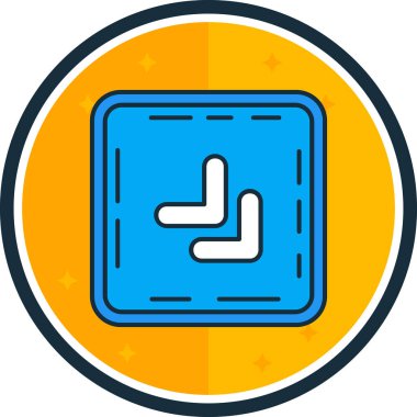 Tek bir izole simgenin vektör illüstrasyonu