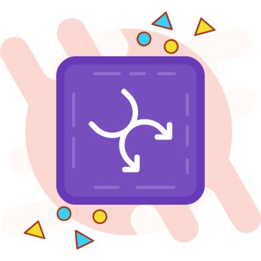 Bir resmin modern simgesinin vektör illüstrasyonu