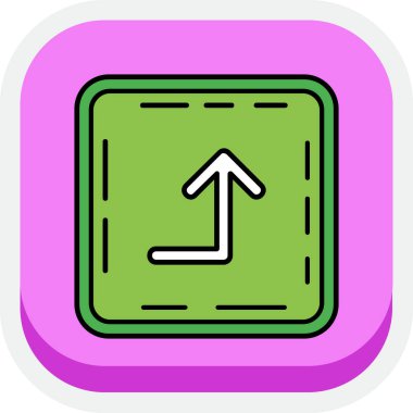 ok simgesi, vektör illüstrasyonu