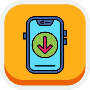 akıllı telefon simgesi vektör illüstrasyonu