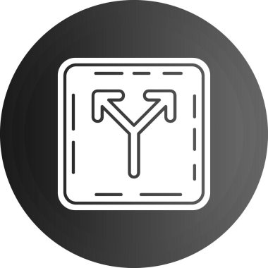 Tek izole edilmiş simgenin vektör illüstrasyonu