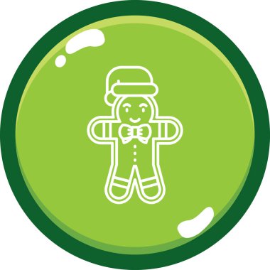 Bir noel balosu simgesinin vektör çizimi