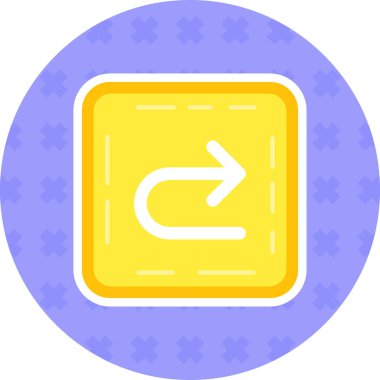 ok simgesinin vektör illüstrasyonu