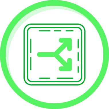 ok vektör simgesini kapat. stilde düz çizgi, yuvarlak yeşil renk, beyaz renk.