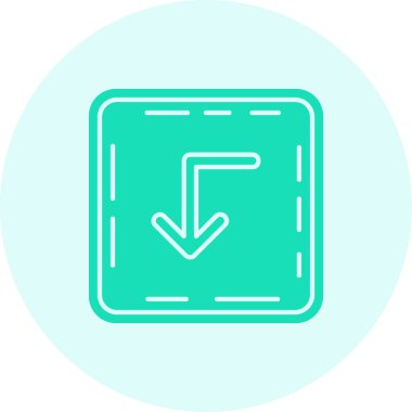 doğru yön simgesi tasarımı