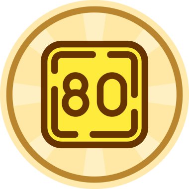 90 derece işaret simgesi. Web için 6 derece vektör simgesinin özet çizimi