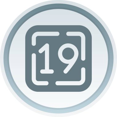 Mavi düğmenin vektör illüstrasyonu