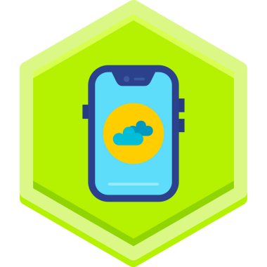 bulut depolama ikonu vektör illüstrasyonu