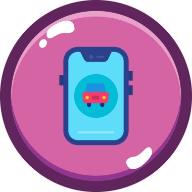 Akıllı Telefon. Basit illüstrasyon