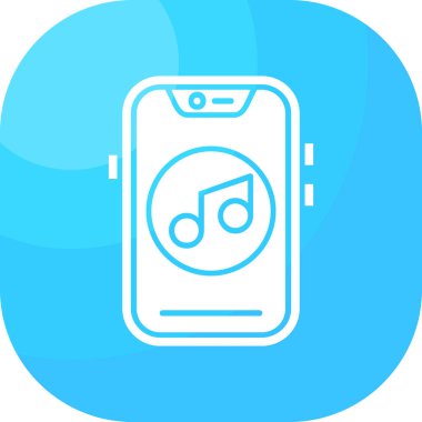 Vektör müzik simgesi illüstrasyonu