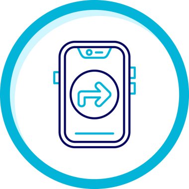 cep telefonu vektör çizgisi simgesi