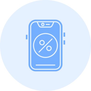 Akıllı telefon simgesi. Basit resimleme