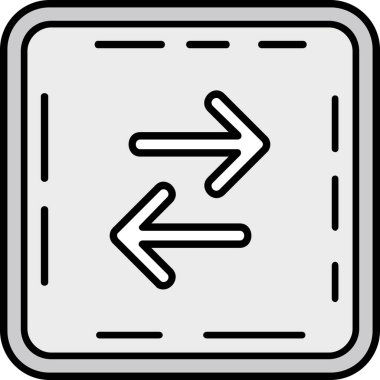 ok simgesi, vektör illüstrasyonu