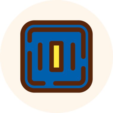 Çikolata. Web simgesi basit illüstrasyon