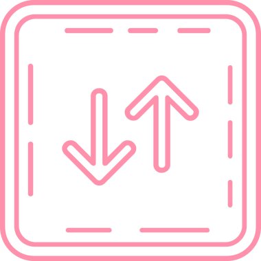 Ok. Web simgesi basit illüstrasyon