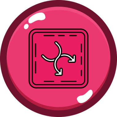 Hayran. Web simgesi basit illüstrasyon