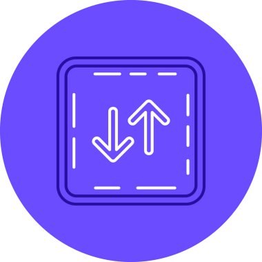 yön ikonu vektör illüstrasyonu