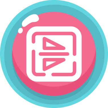 Tek bir dosya simgesinin vektör illüstrasyonu