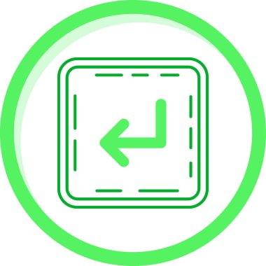 Ok. Web simgesi basit illüstrasyon