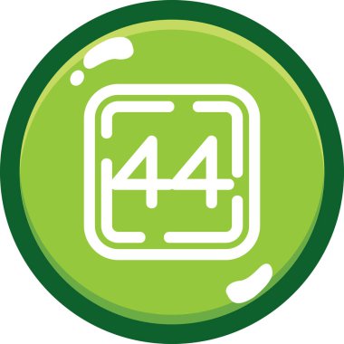 Yeşil bir simgenin vektör illüstrasyonu