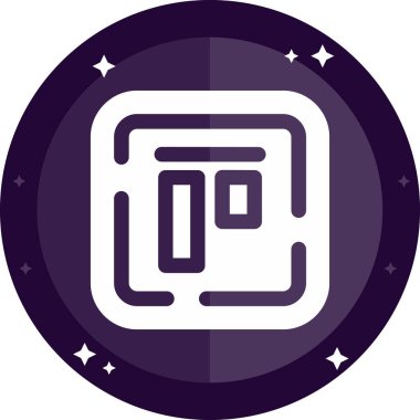 Modern bir simgenin vektör illüstrasyonu