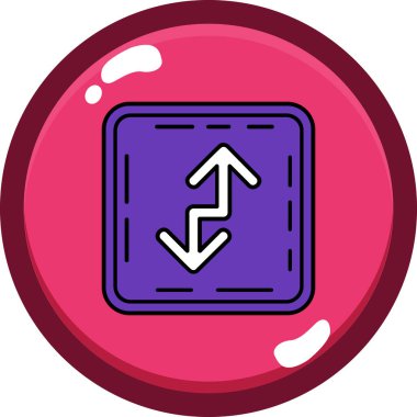 ok simgesi vektör illüstrasyonu