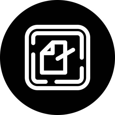 Modern bir simgenin vektör illüstrasyonu