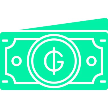 nakit para düz simge, vektör illüstrasyon