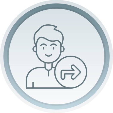 İnsan simgesinin vektör illüstrasyonu