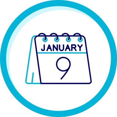 Takvim simgesi tasarımı, vektör illüstrasyonu